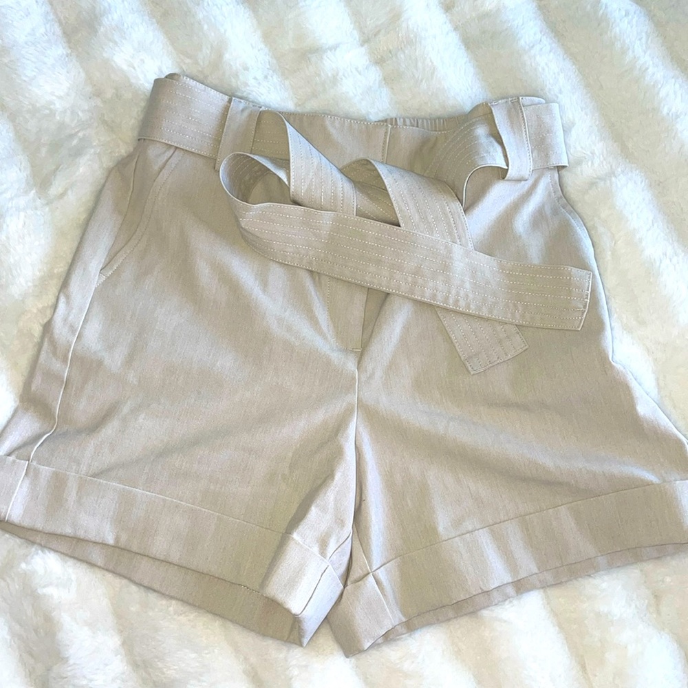 Rachel Zoe tan shorts